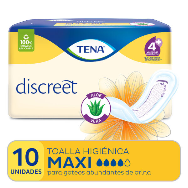 200338 Tena T.hig. Discreet Maxi Aloe 12x10u