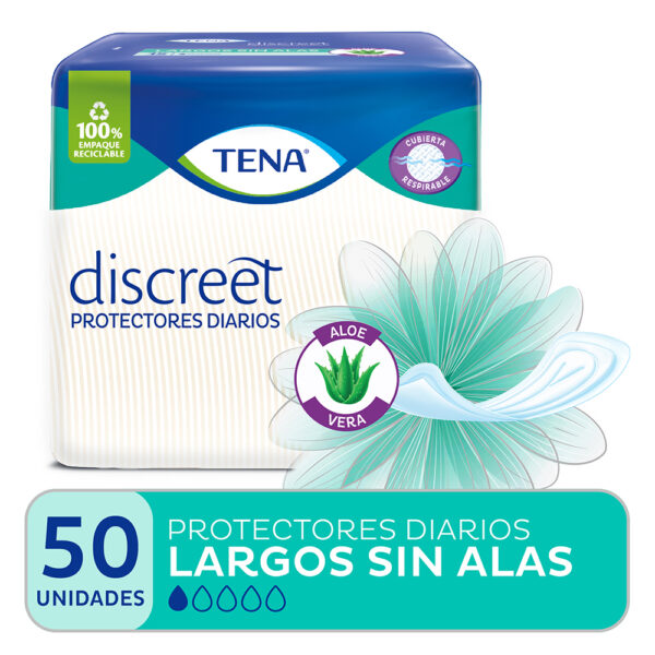 106114 Tena Prot. Discreet Largo Sin Alas 50x12u.